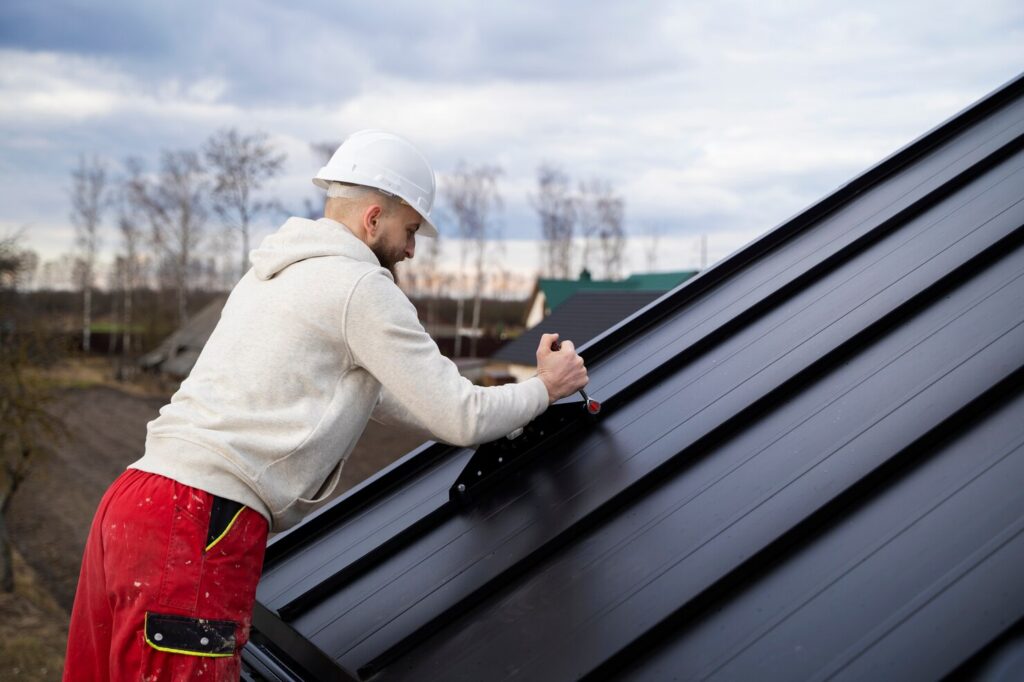 man working roof medium shot 23 2149343657